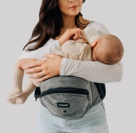 Tushbaby Gray Baby Hip Seat Carrier